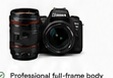 Canon camera and professional lens